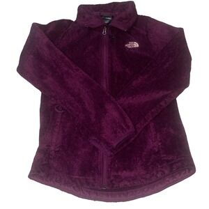The North Face Women's Osito Fleece Jacket S/P Burgundy Full Zip Y2K Era
